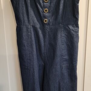 New York & Company Dark Blue Denim Apparel
